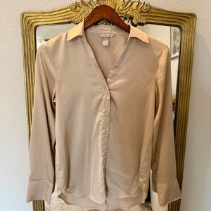 H&M Beige Button Down Shirt